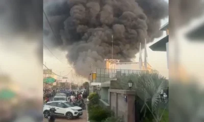 Fire at slum
