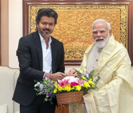 Tamil Nadu CM Vijay and PM Modi