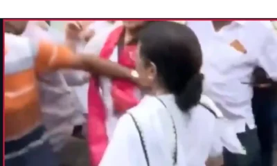 Mamta banerjee slaps own party worker